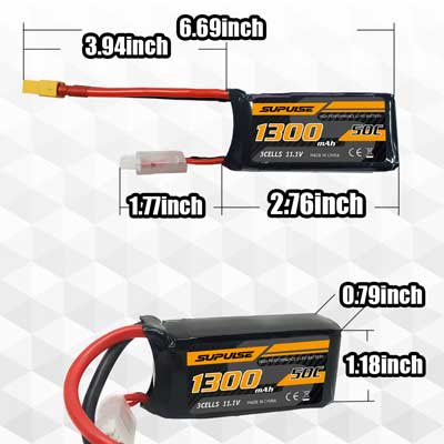 11.1v 1300mah xt60 lipo battery 09