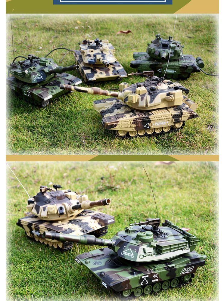 Rc Tank Modell Military 1/32 Wireless M1A1 Wired Remote Control T90 Shooting Competitive Tanks Car Toys For Boys