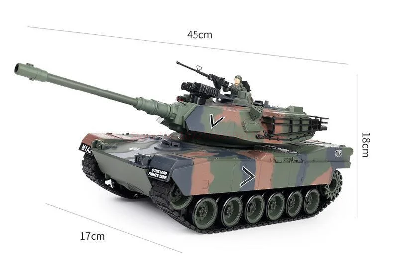 New Remote Control Tank 2.4g Us M1a2 Tank Car Toy 1/18 Rc Car Water Bomb Electric Charging Toys For Military Model Boys Kids Toy