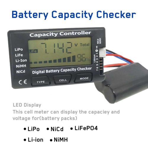 capacity controller cellmeter 7 digital battery capacity checker battery balancer tester lcd for lipolifeli ionnicdnimhELMT