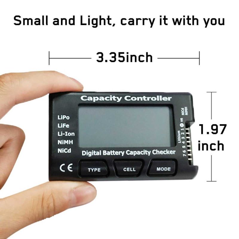 capacity controller cellmeter 7 digital battery capacity checker battery balancer tester lcd for lipolifeli ionnicdnimhmVCr