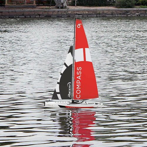 compass 2 channel wind power sailboat with 650mm hull for rg65 class competition 791 1 rtrFxpD