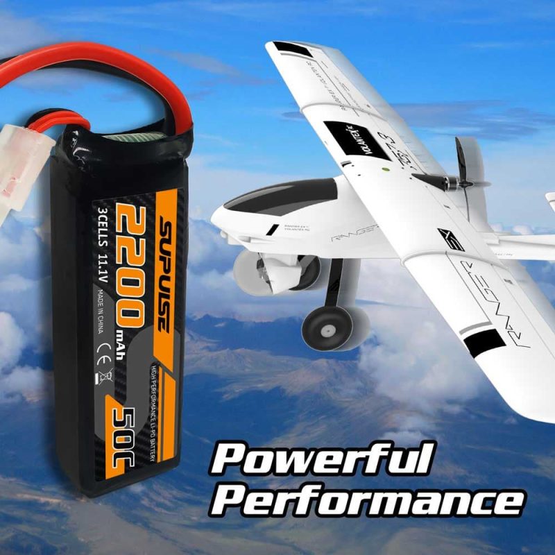 supulse 2pcs 111v 3s 2200mah 50c lipo battery with xt60 plugT4Vc